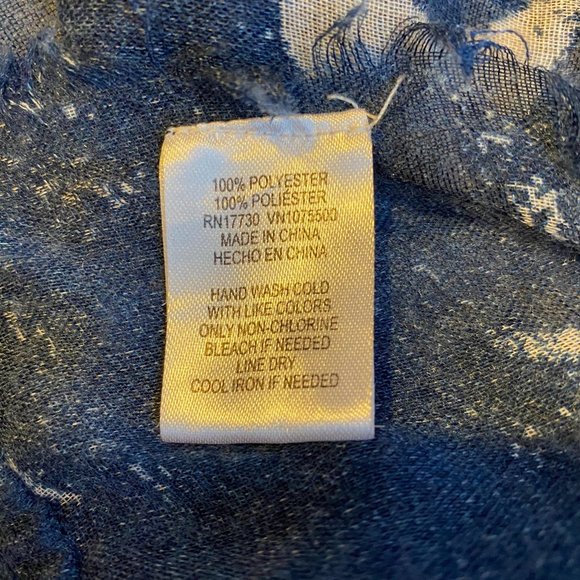 EUC American/America US Flag Infinity Scarf, Sheer - Picture 3 of 6